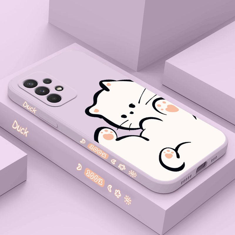Phone Cases Aviation - White Cloud Cat Silicone Phone Case