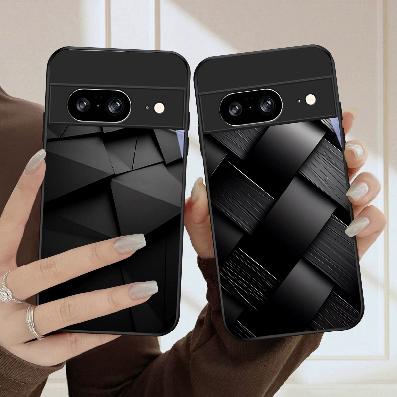 Phone Cases Google Pixel 10 - Dark geometric texture For Google Pixel