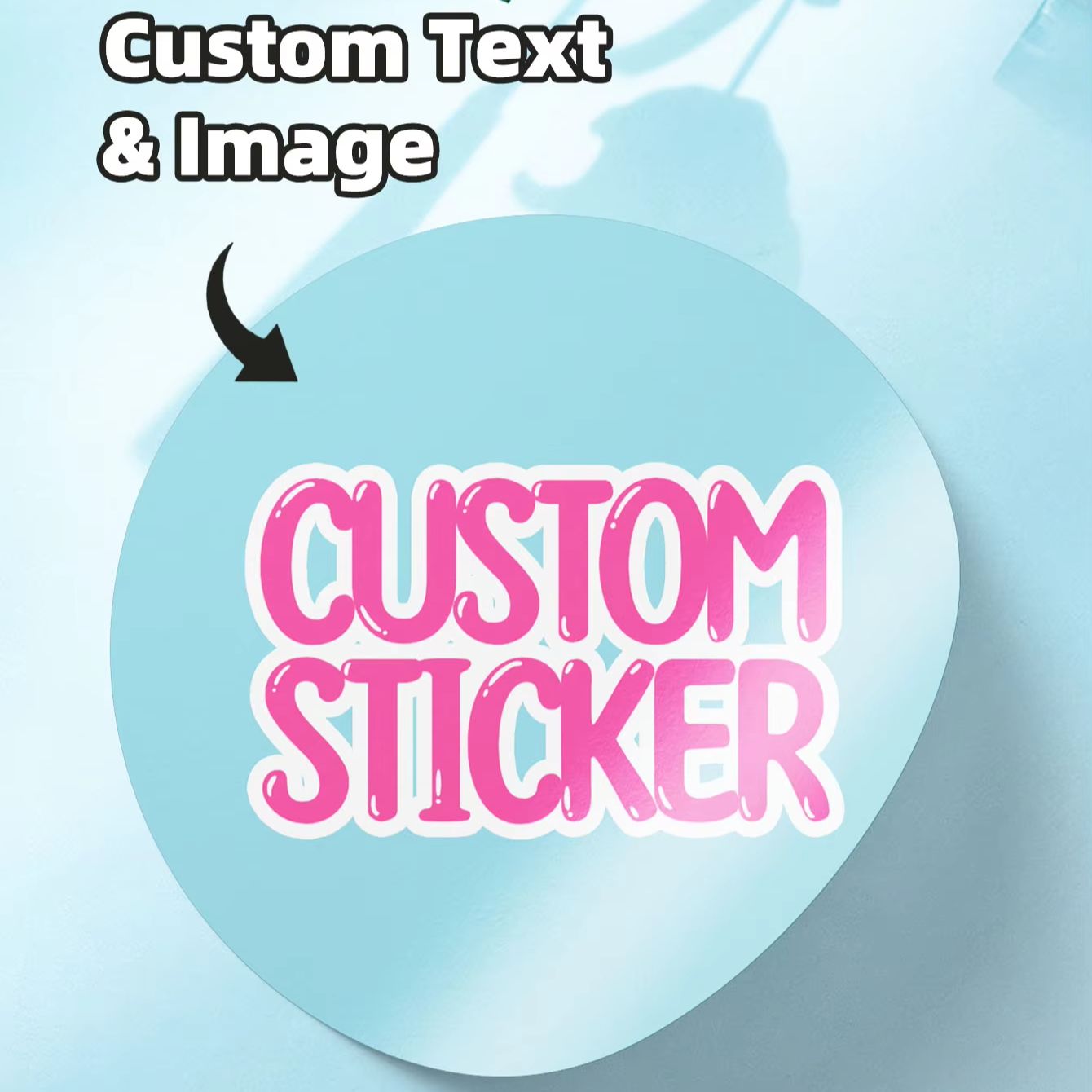 Phone Cases Brand - 1-120PCS Custom Round Waterproof Stickers with