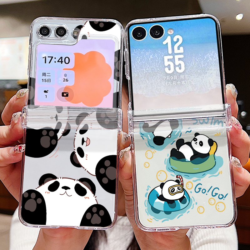 Phone Cases Z Fold 7 - Cute Panda Pattern Phone Case For
