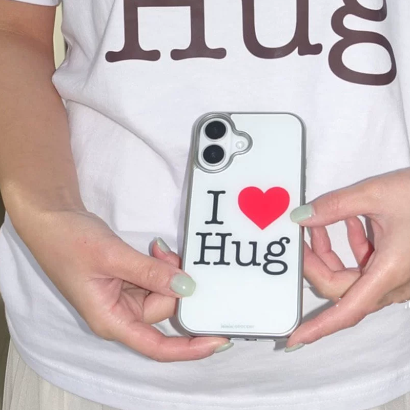 Phone Cases Drop Proof - Korean Ins Niche I Love Hug