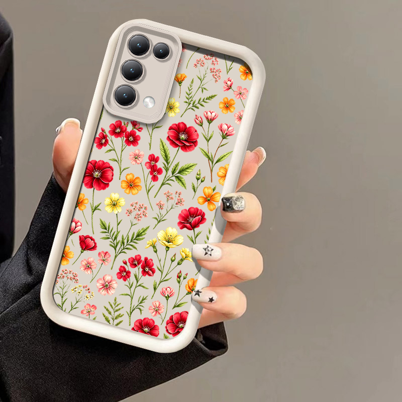 Phone Cases Drop Proof - Floral Pattern Phone Case For OPPO