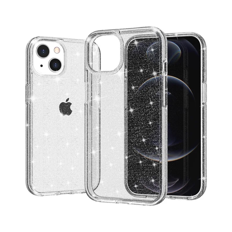 Phone Cases Wholesale - Super Hard 6FT Protection Transparent Glitter