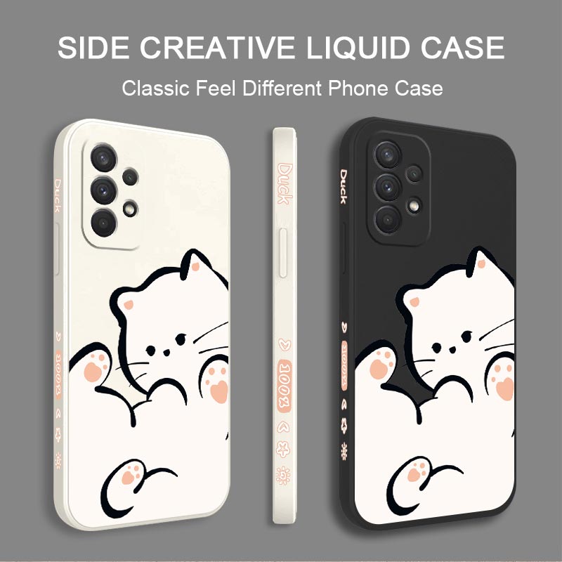 White Cloud Cat Silicone Phone - Phone Cases Aviation ulasan dan harga