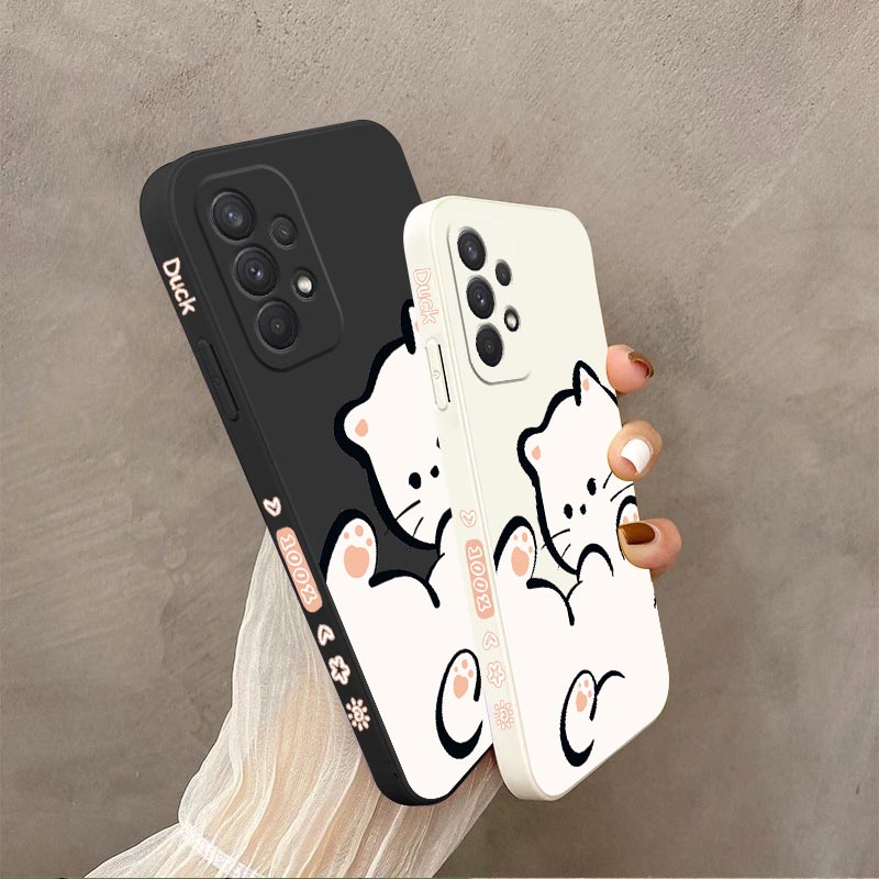 White Cloud Cat Silicone Phone - Phone Cases Aviation ulasan dan harga