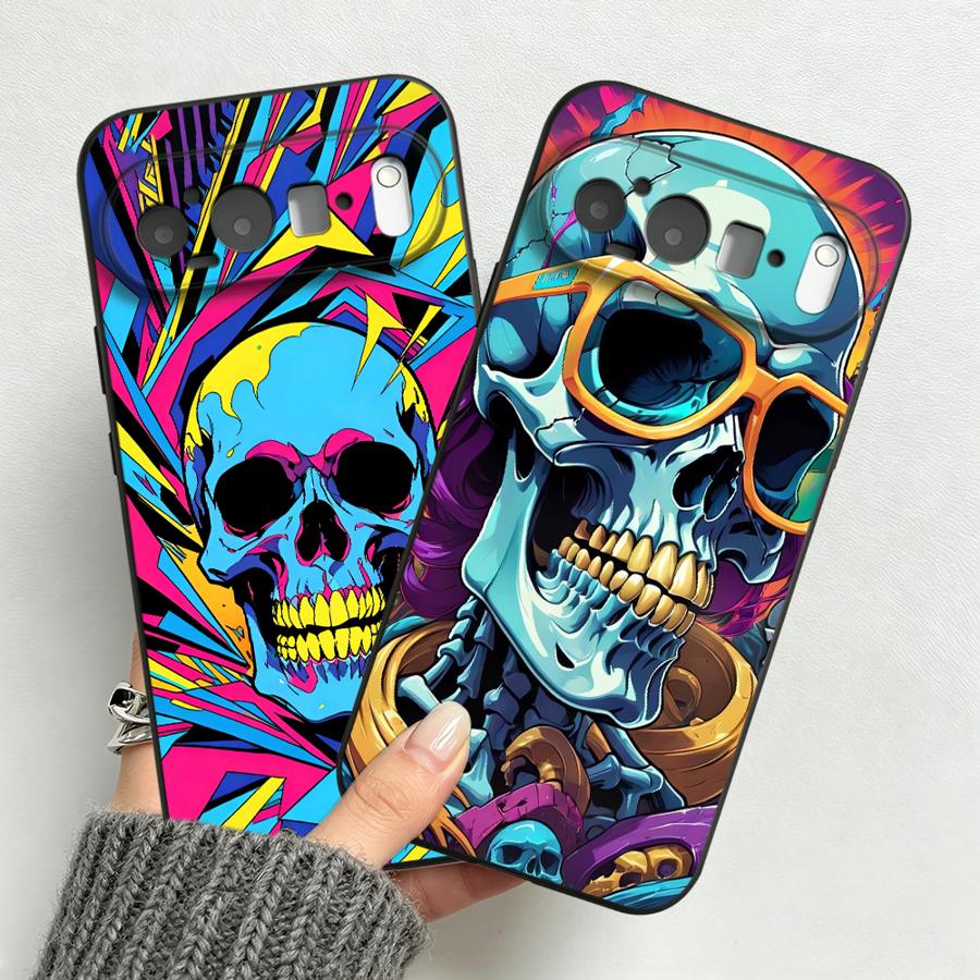 Neon Pop Art Skull Case for Go - Phone Cases Google Pixel 10 ulasan dan harga