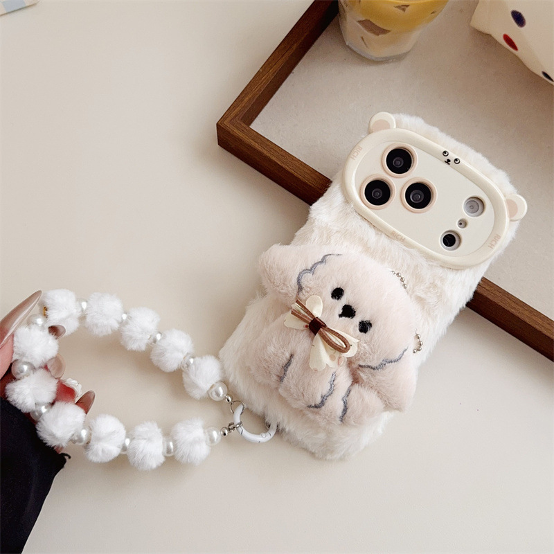 3D Cartoon Bowknot Puppy Warm  - Phone Cases Popular ulasan dan harga