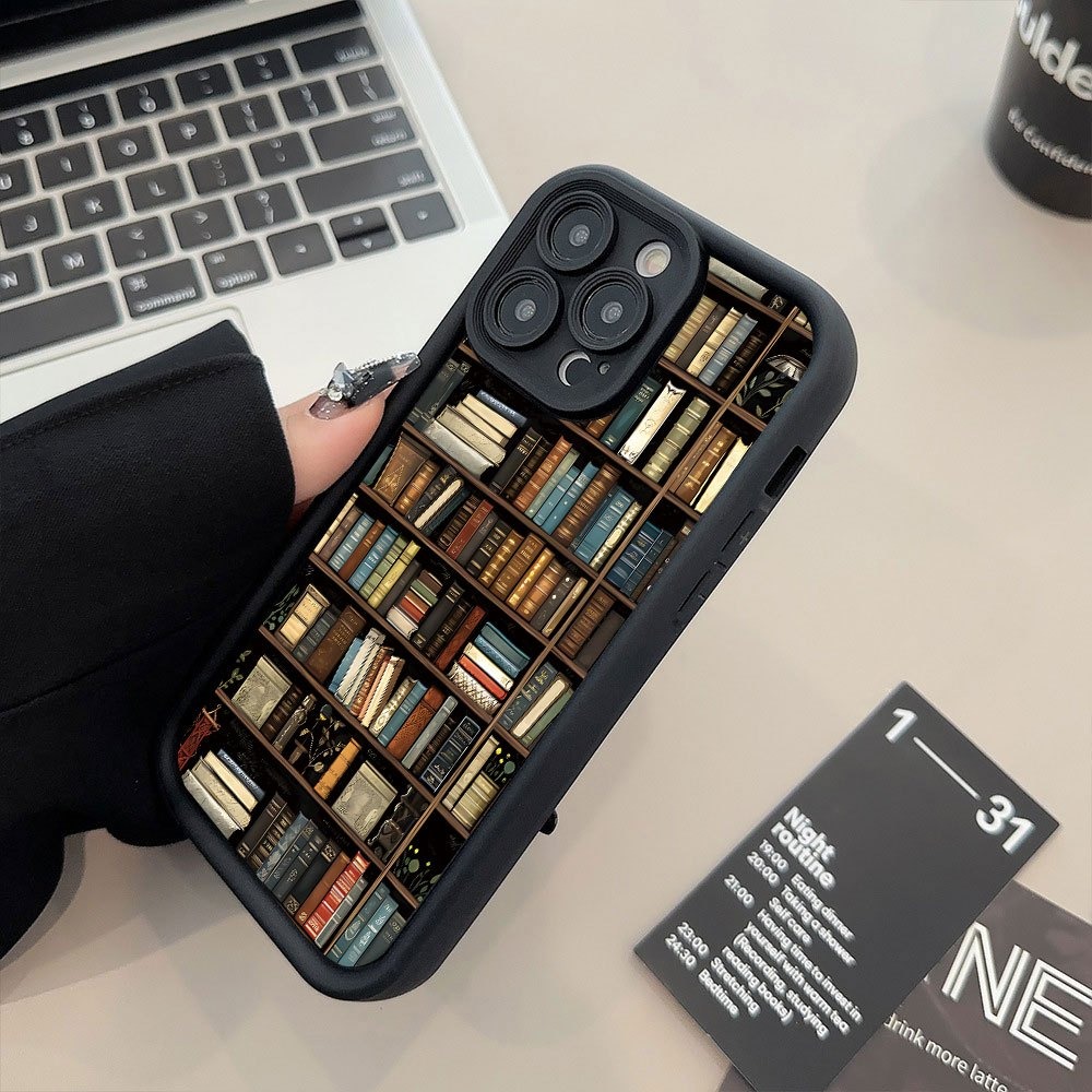 Book Shelf Creative Pattern Ph - Phone Cases Popular ulasan dan harga