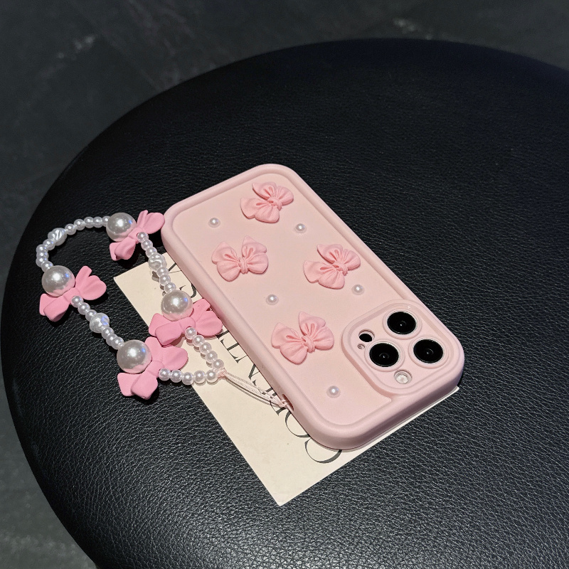 Pink Phone Case With Bowknot P - Phone Cases With Charms ulasan dan harga