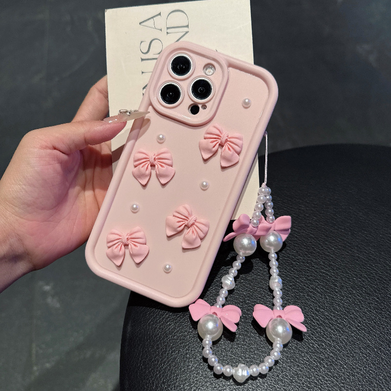 Pink Phone Case With Bowknot P - Phone Cases With Charms ulasan dan harga