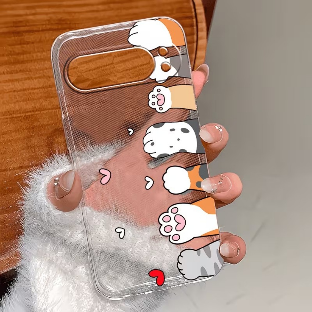 Cartoon Cat Paw Print Crystal  - Phone Cases Google Pixel 10 ulasan dan harga