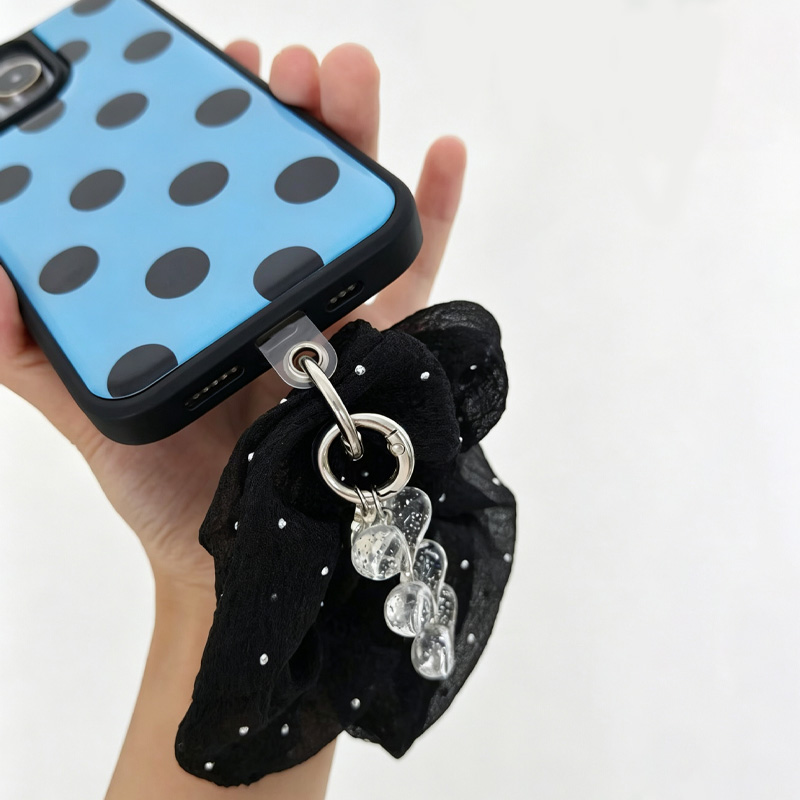 Blue Black Polka Dot Phone Cas - Phone Cases With Charms ulasan dan harga