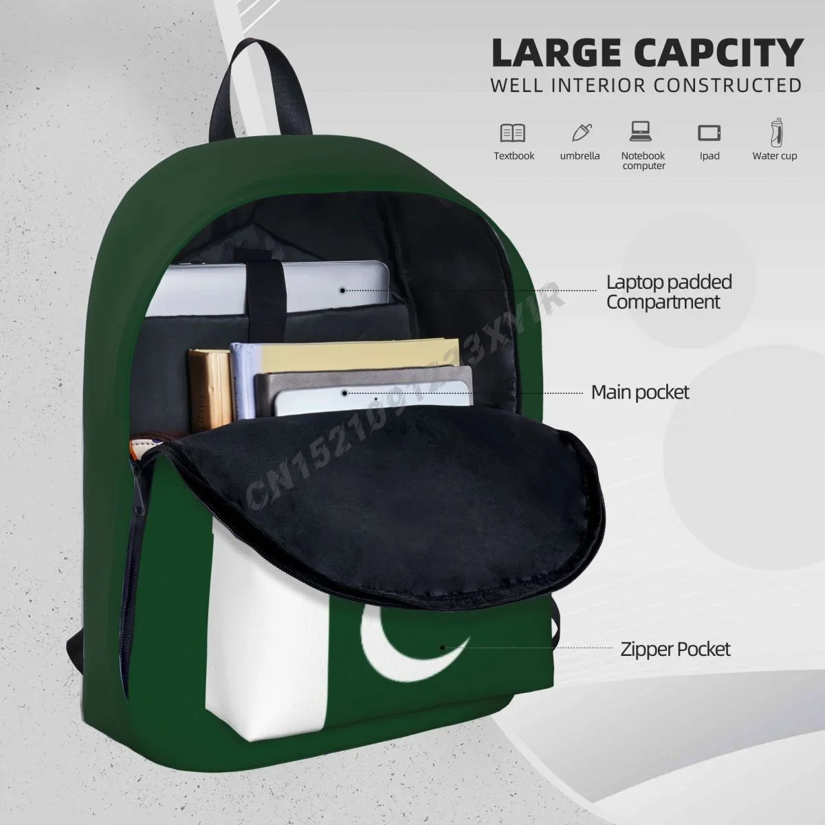 Custom Bag Unisex Backpack Pak - Phone Cases Pakistan ulasan dan harga