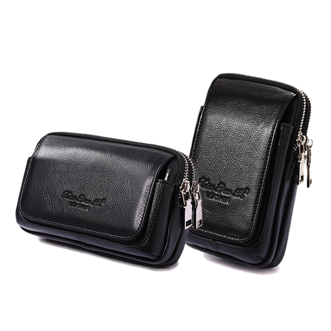 Men Genuine Leather Waist Fann - Phone Cases Blunt ulasan dan harga