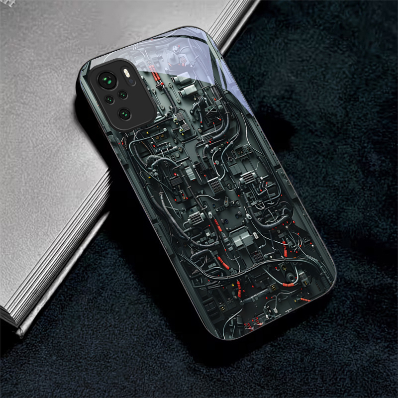 Machinery Wires Art Black Glas - Phone Cases India ulasan dan harga