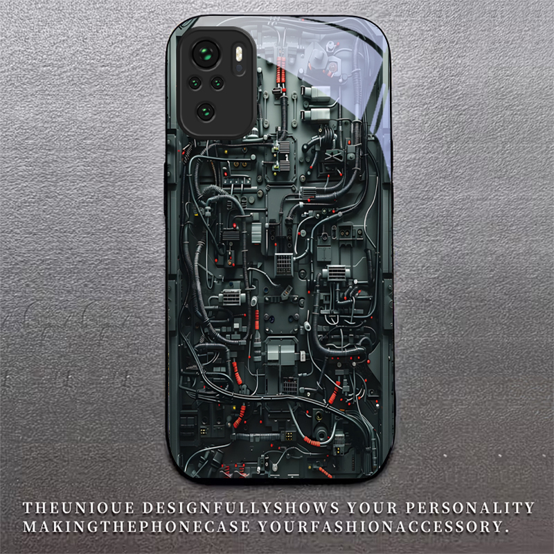 Machinery Wires Art Black Glas - Phone Cases India ulasan dan harga