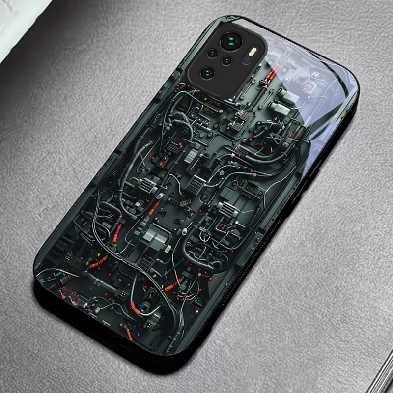 Machinery Wires Art Black Glas - Phone Cases India ulasan dan harga