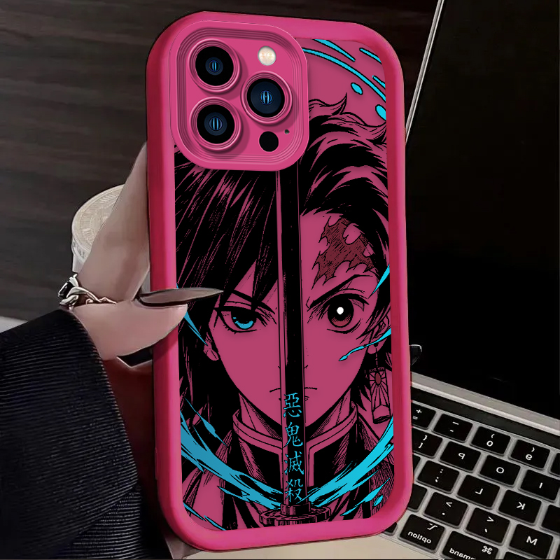 Demon Slayer Split Half Face A - Phone Cases Near Me ulasan dan harga