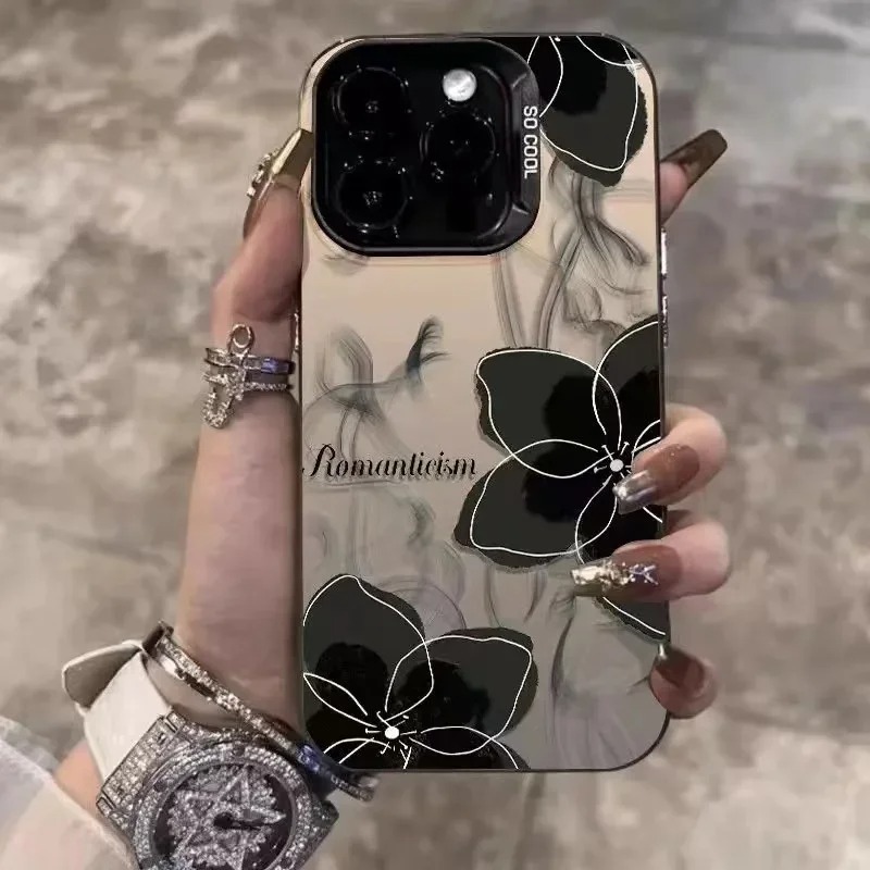 Vintage black floral Phone Cas - Phone Cases Wholesale ulasan dan harga