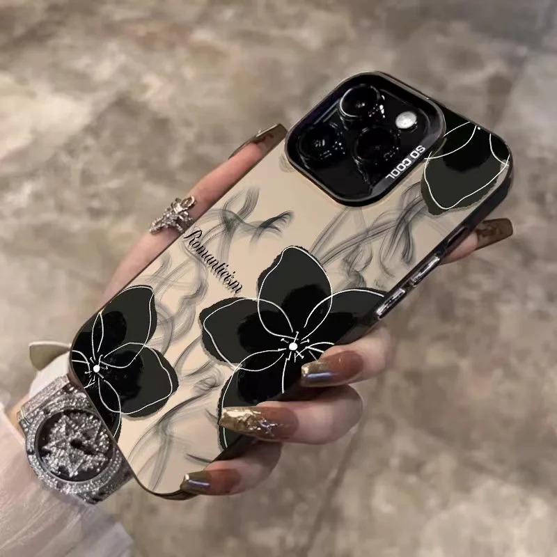 Vintage black floral Phone Cas - Phone Cases Wholesale ulasan dan harga