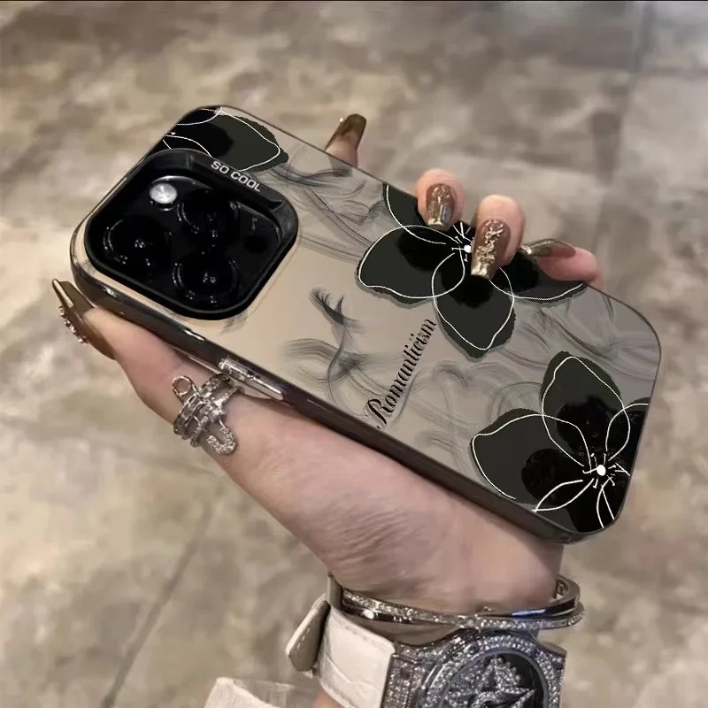 Vintage black floral Phone Cas - Phone Cases Wholesale ulasan dan harga