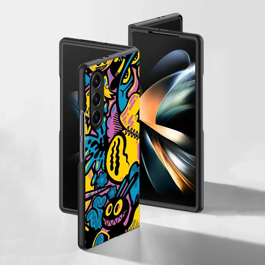 Cartoon Graffiti Design Case f - Phone Cases Z Fold 7 ulasan dan harga