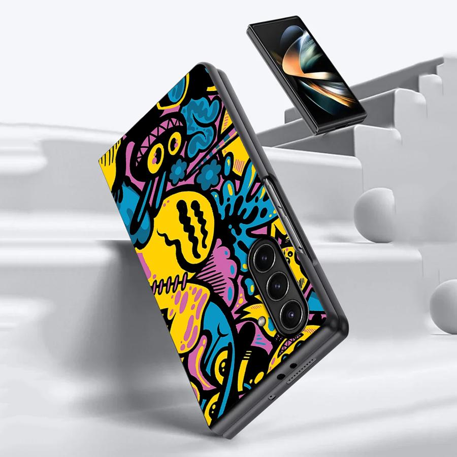 Cartoon Graffiti Design Case f - Phone Cases Z Fold 7 ulasan dan harga