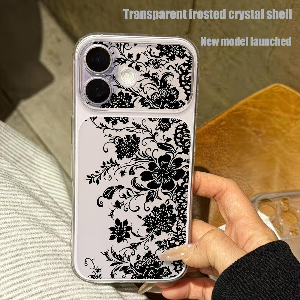 Black Patterned Transparent Ph - Phone Cases Drop Proof ulasan dan harga